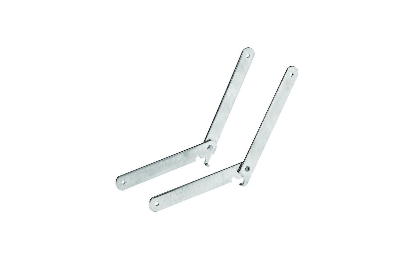 Hettich Halterung – 150 × 15 mm, Metall, verzinkt, Grau