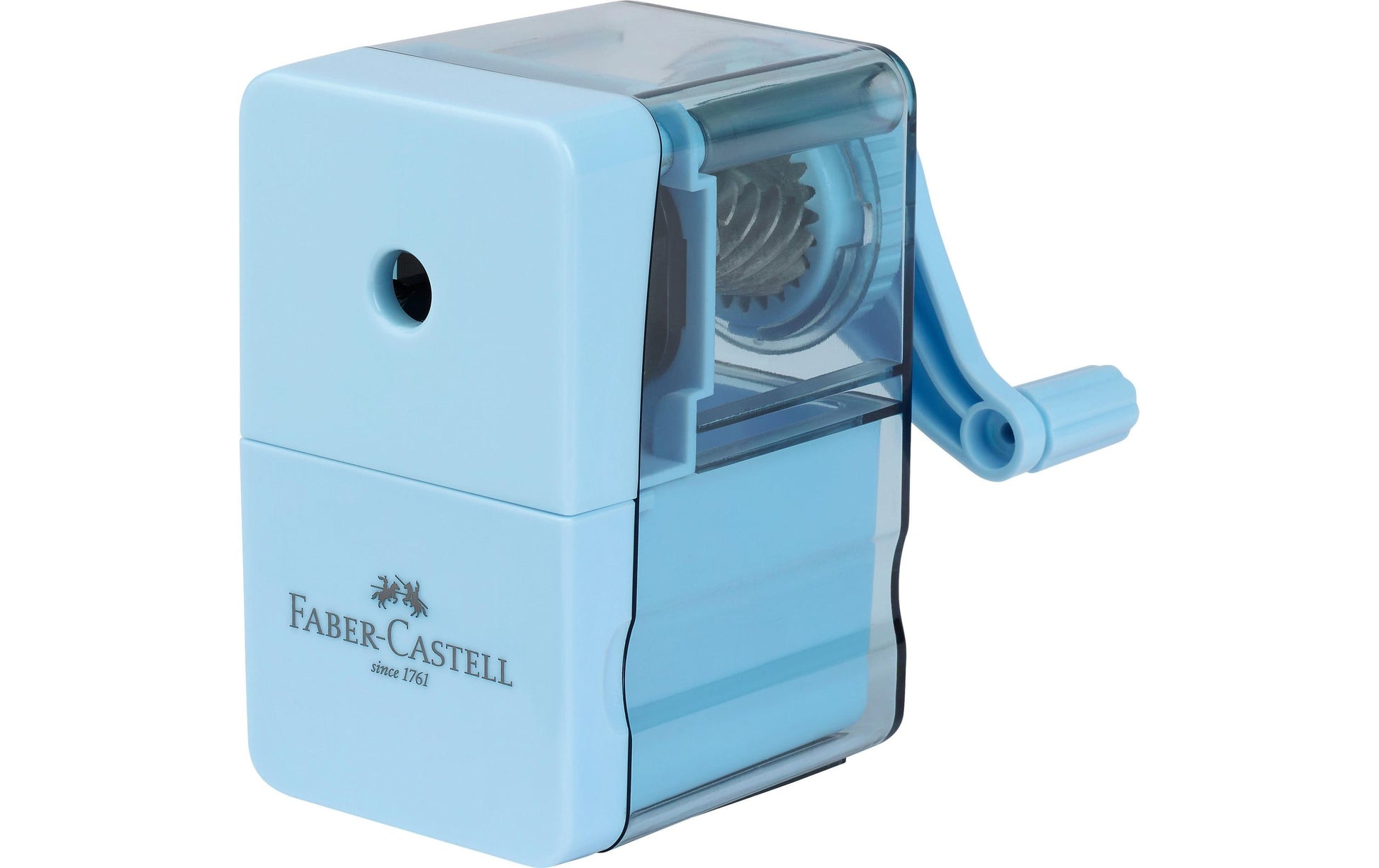 Faber-Castell Spitzdose – Ø 8,4 mm – Kunststoff/Metall – Hellblau