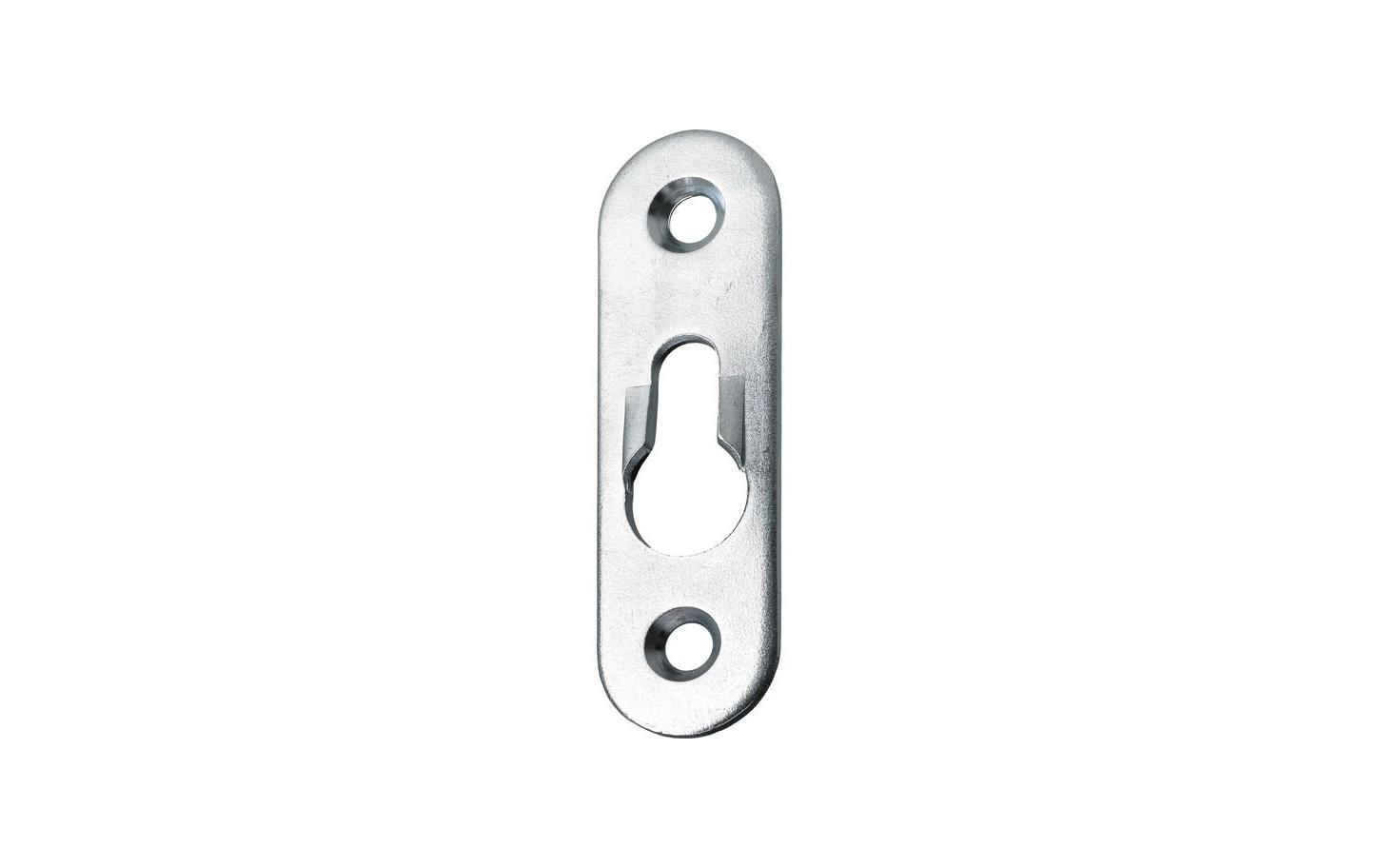 Hettich Halterung – 62 × 19 mm, Stahl, verzinkt, Silber