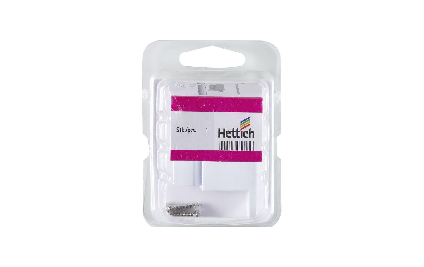 Hettich Kurbelstangenhalter – 71 × 95 × 15 mm, Kunststoff, Weiss