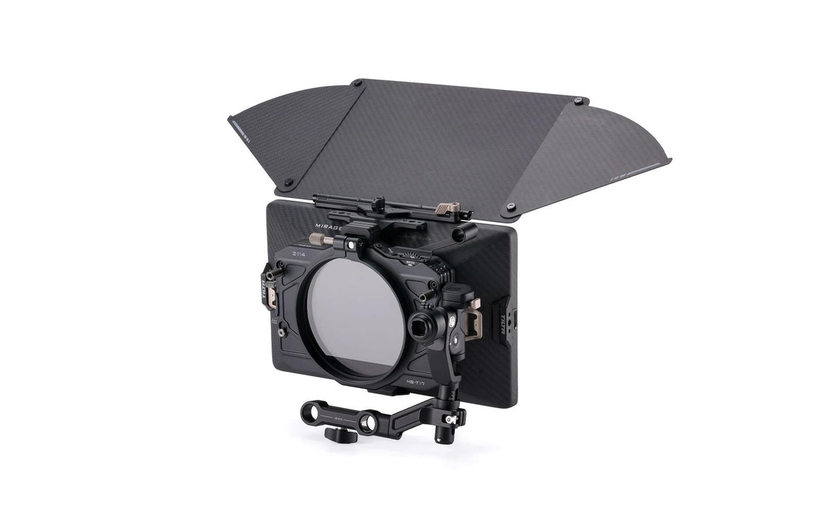 Tilta Mirage Pro Matte Box – 4×5,65" Filter-Tray, 114 mm VND, Adapterringe 95/110/114/136 mm – Swing-Away