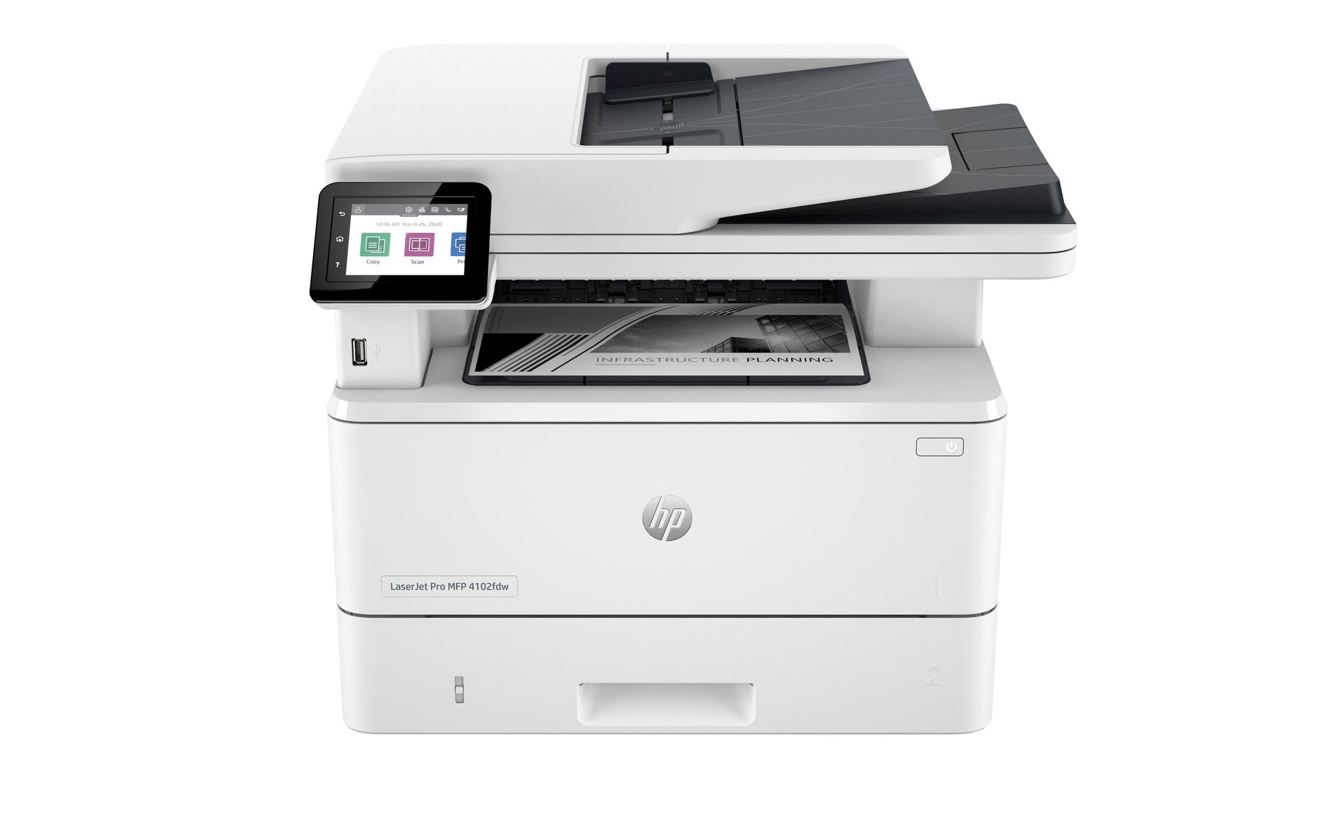 HP LaserJet Pro MFP 4113dw – SW Laser-Multifunktionsdrucker, A4, 3-in-1, Duplex, ADF, WLAN/LAN, AirPrint
