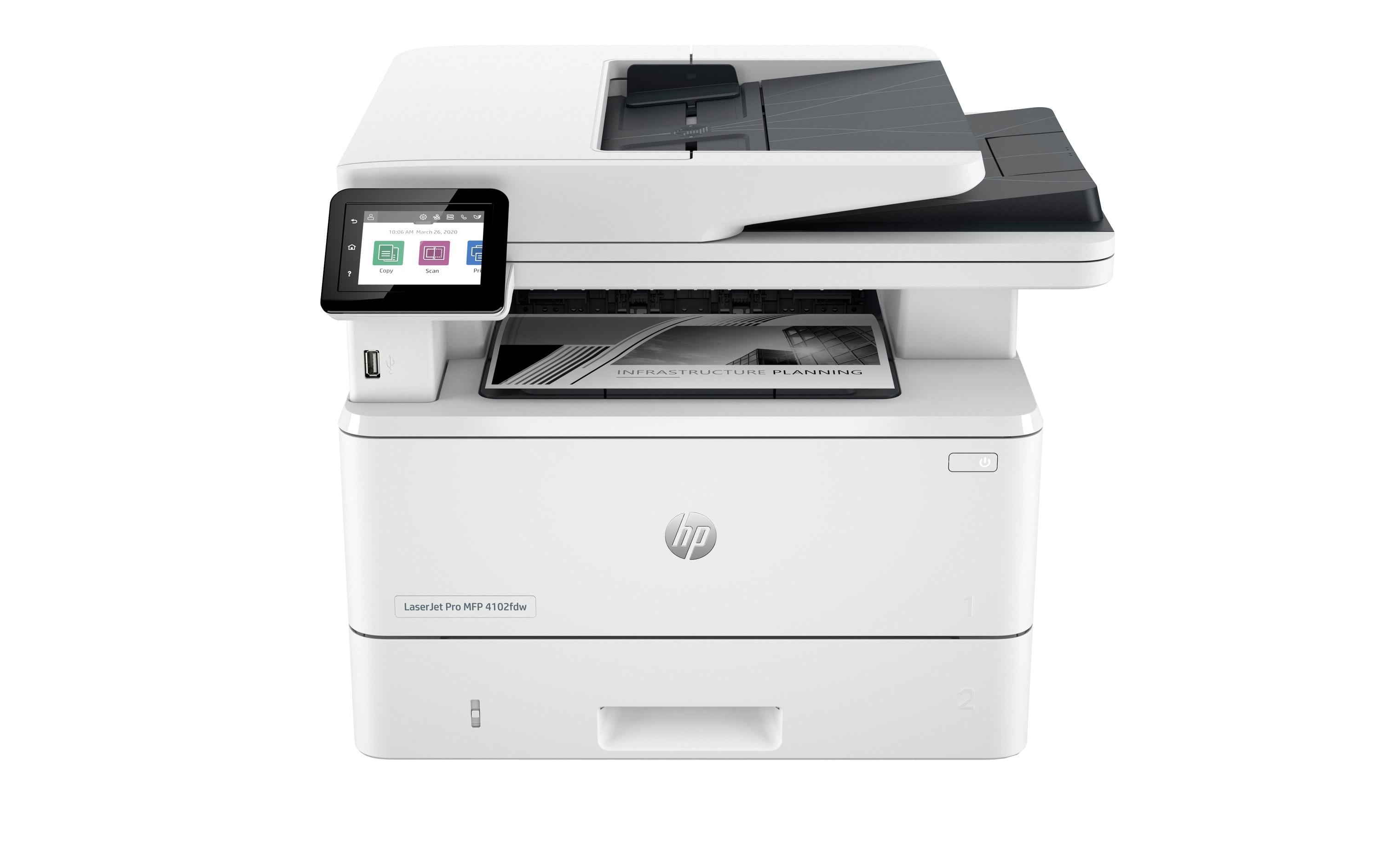 HP LaserJet Pro MFP 4113dw – SW Laser-Multifunktionsdrucker, A4, 3-in-1, Duplex, ADF, WLAN/LAN, AirPrint