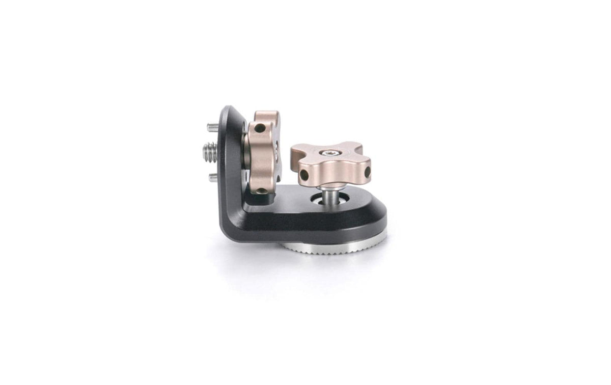 Tilta Rosettenadapter – 1/4-20, mit Passstiften, rechtwinklig – Schwarz