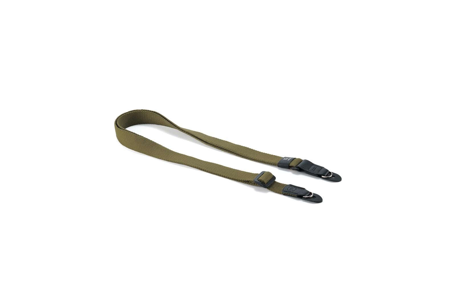 Tilta Schulterriemen – Baumwolle/Leder, Grün – 83–144 cm