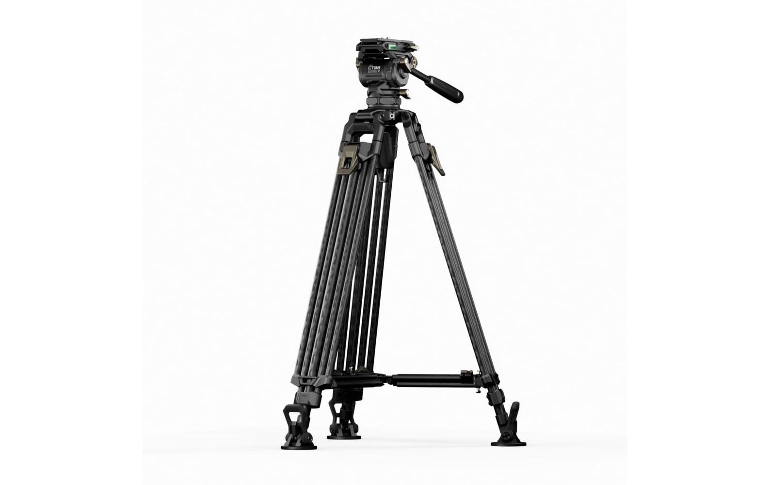 Tilta CT08 Cine Fluidkopf – 75 mm Schale, 2-Stufen, Carbonfaser – für Manfrotto, DJI Arca-Swiss