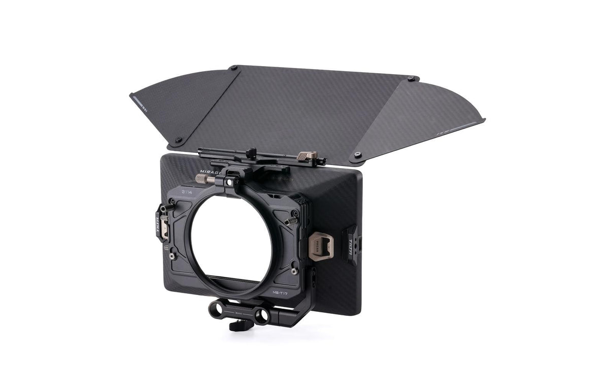 Tilta Mirage Pro Matte Box – Clamp‑On 95/110/114/136 mm – 3×4×5,65" Filtereinschübe – für 15 mm Stangensystem