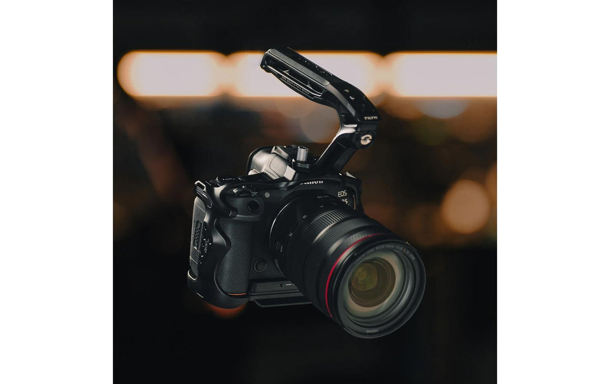 Tilta Kabelklemme Kabelklemme – Aluminium/Edelstahl – für Canon R5 Mark II – Schwarz
