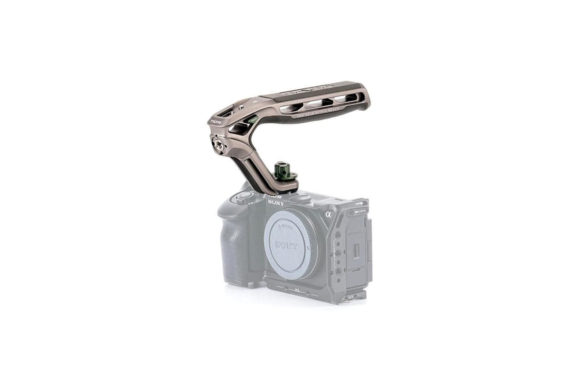Tilta Xeno Top-Handle – 1/4"-20 mit Locating Pins, Silikon, 400 g – für Tilta und andere – Grau