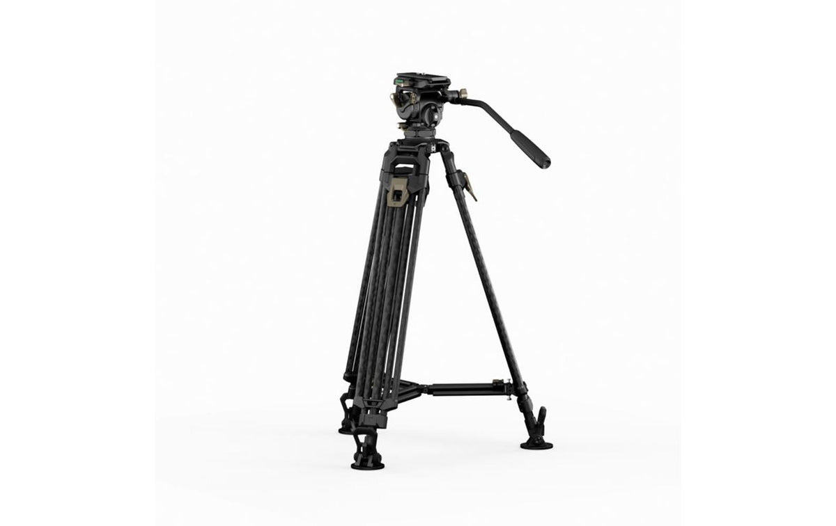 Tilta CT08 Cine Fluidkopf – 75 mm Schale, 2-Stufen, Carbonfaser – für Manfrotto, DJI Arca-Swiss