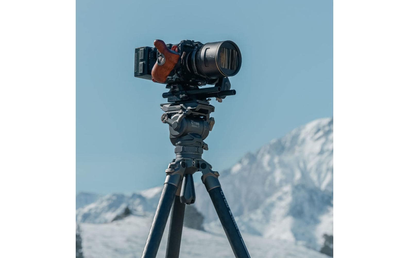 Tilta CT08 Cine Fluidkopf – 75 mm Schale, 2-Stufen, Carbonfaser – für Manfrotto, DJI Arca-Swiss