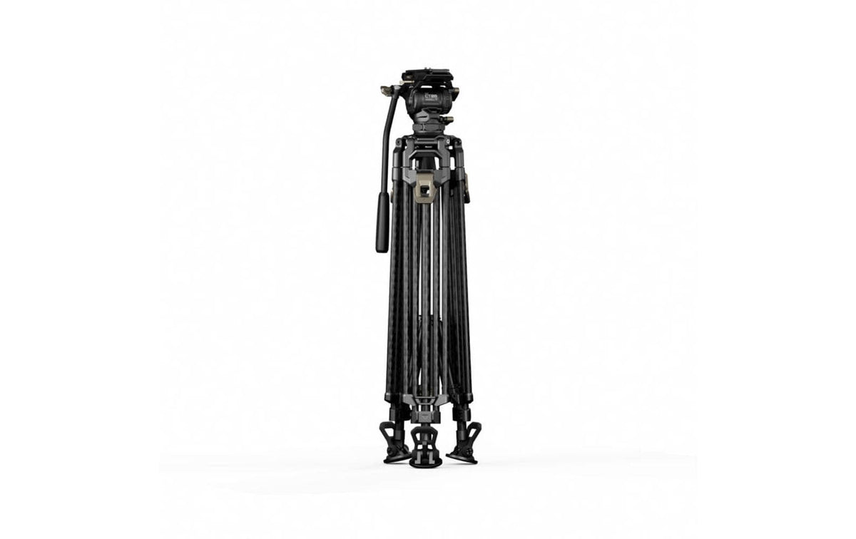 Tilta CT08 Cine Fluidkopf – 75 mm Schale, 2-Stufen, Carbonfaser – für Manfrotto, DJI Arca-Swiss