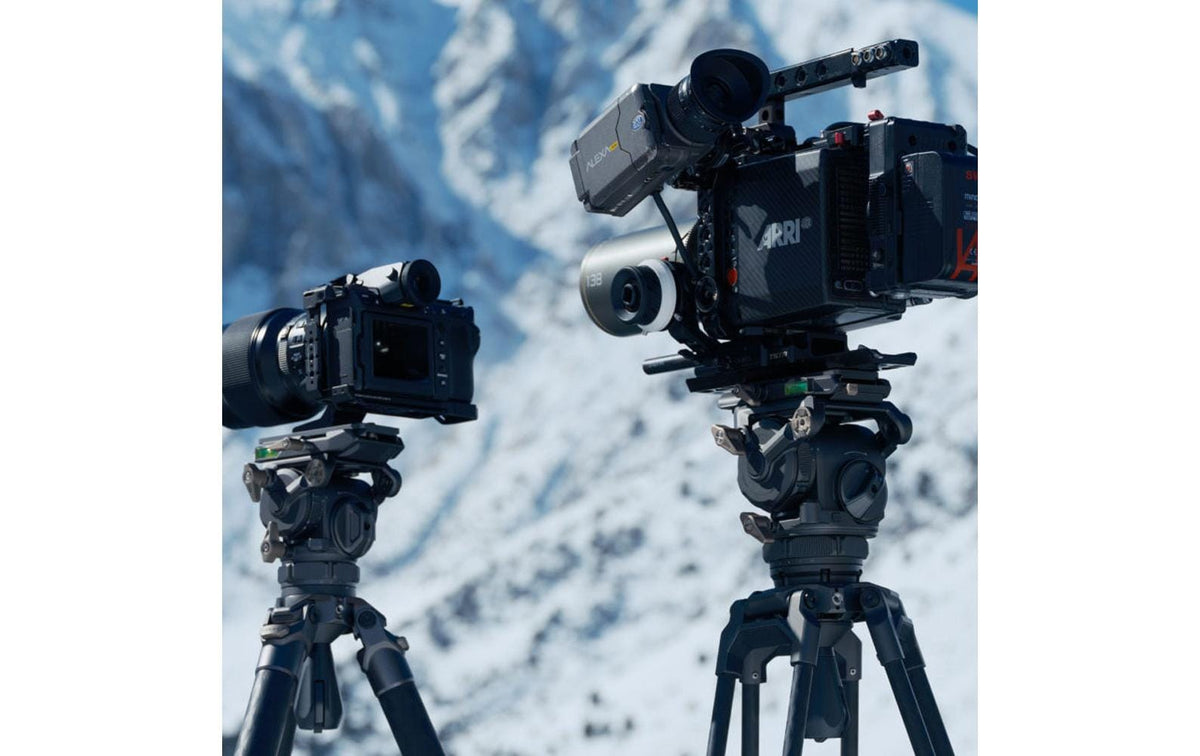 Tilta CT08 Cine Fluidkopf – 75 mm Schale, 2-Stufen, Carbonfaser – für Manfrotto, DJI Arca-Swiss