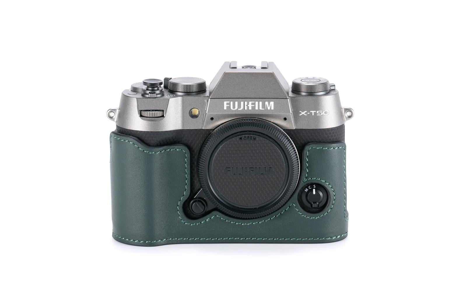 Tilta X-T50 Kamerahülle – Leder – für Fujifilm X-T50 – Grün