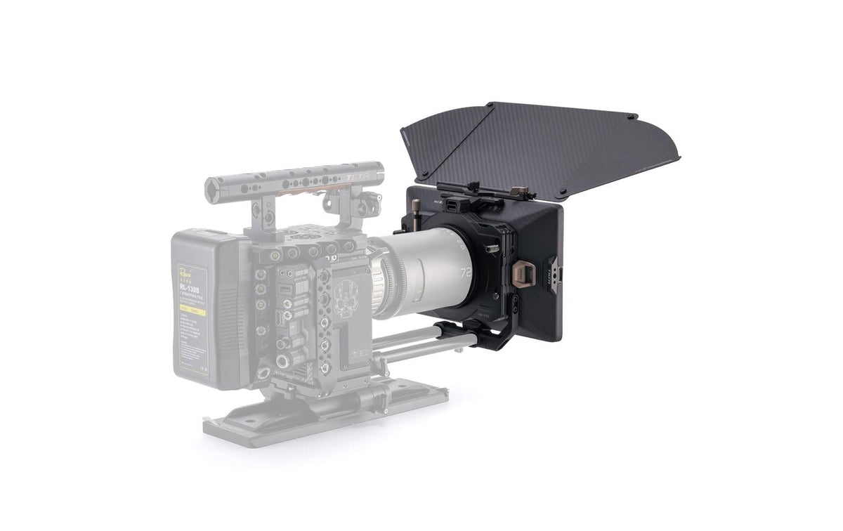 Tilta Mirage Pro Matte Box – Clamp‑On 95/110/114/136 mm – 3×4×5,65" Filtereinschübe – für 15 mm Stangensystem