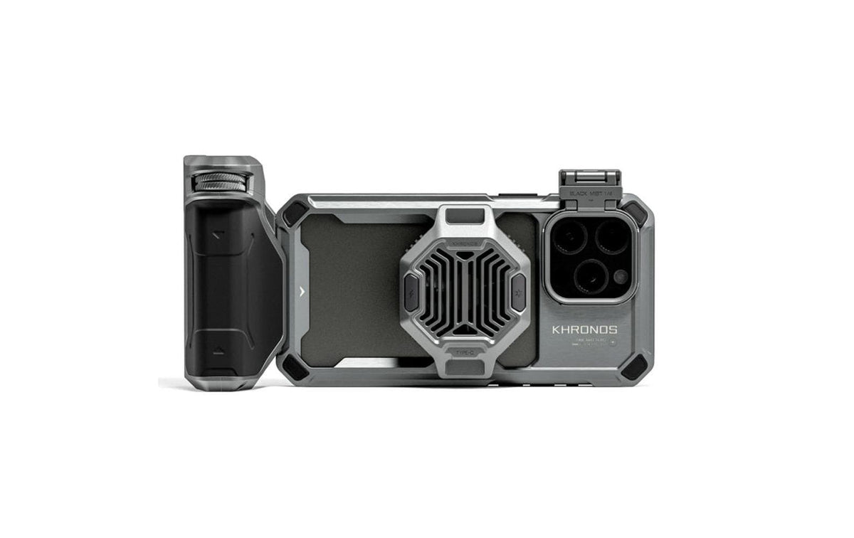 Tilta Khronos Advanced Kit Smartphone-Rig – 255 × 255 mm, 1590 g – für Apple iPhone 15 Pro – Grau