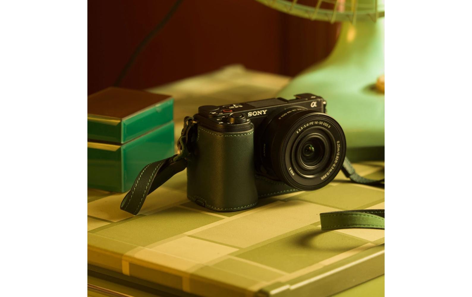 Tilta Kamerahülle – Leder – für Sony ZV-E10 II – Grün