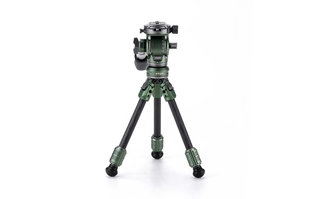 Tilta VT03 Tischstativ – 35 cm ausgefahren – 3 kg Traglast – für ARCA-Aufnahme, 1/4"-20-Schraube – Grün