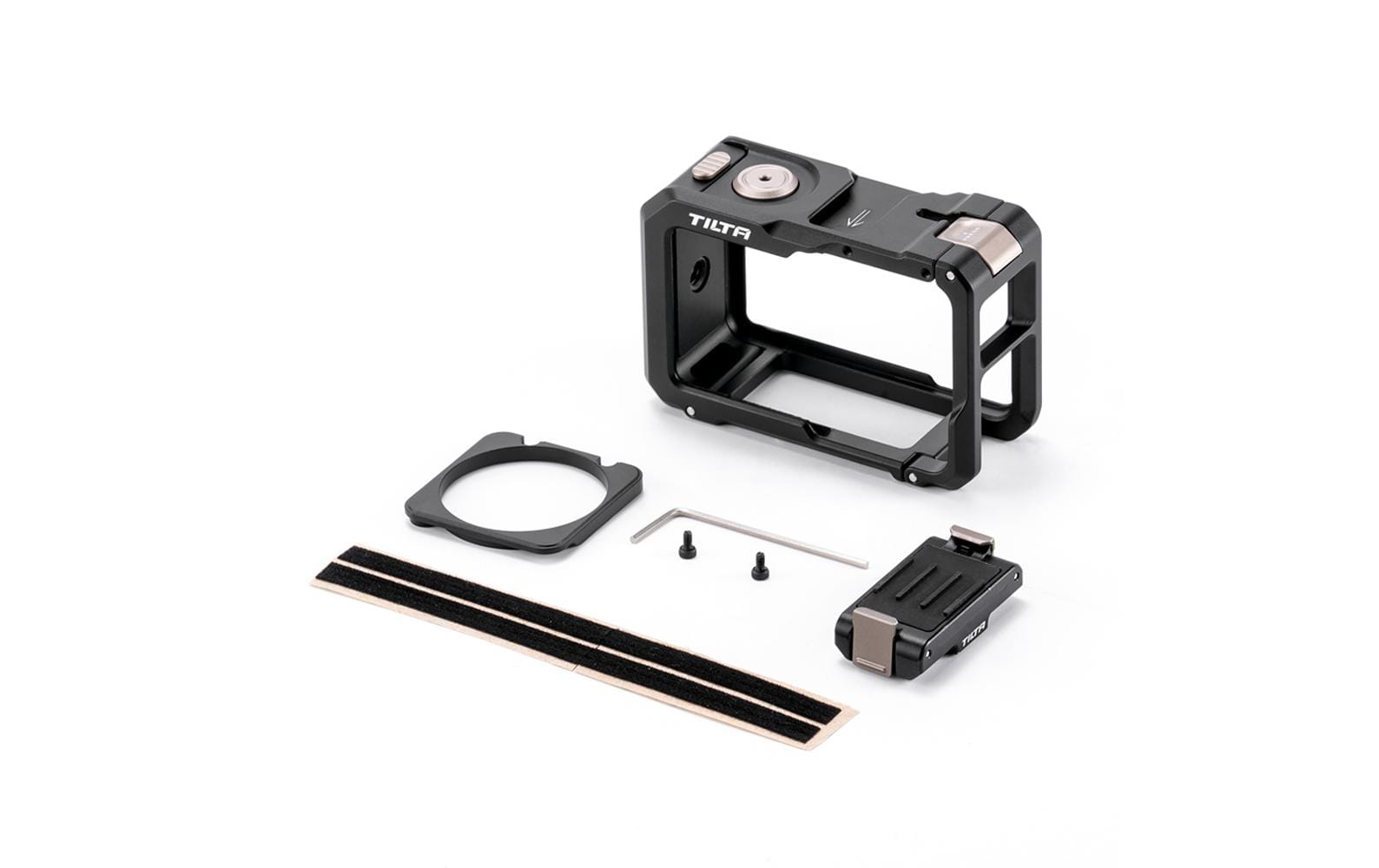 Tilta Base Kit Gehäuse – für DJI Osmo Action 3, DJI Osmo Action 4, DJI Osmo Action 5 Pro – Schwarz