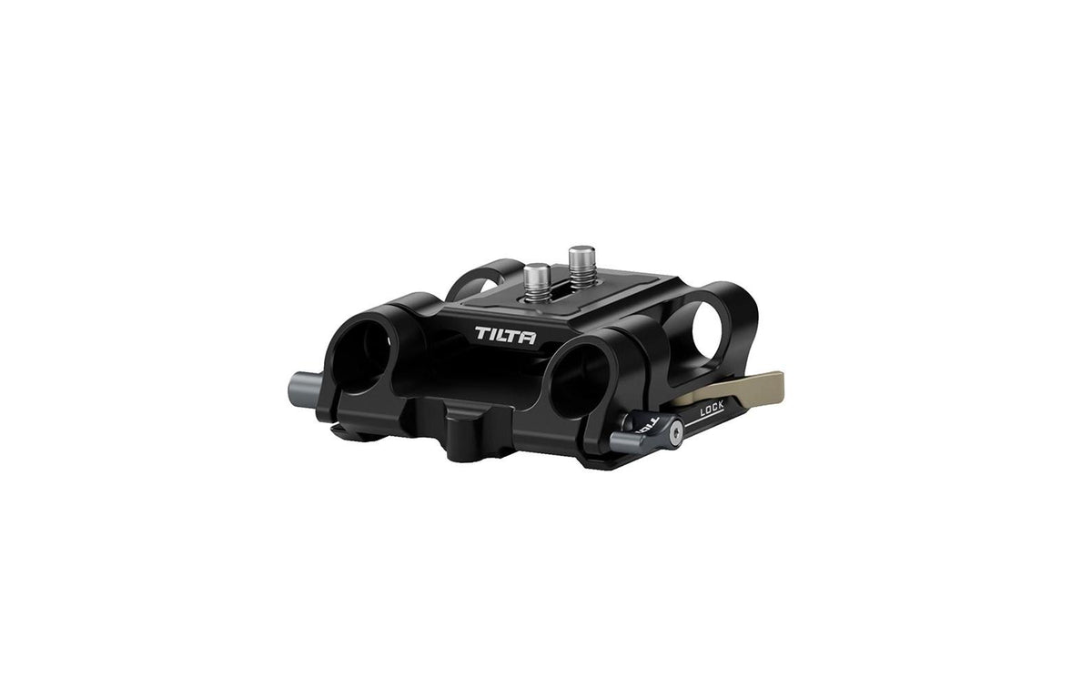 Tilta Baseplate – 15 mm LWS, 89 × 43 × 121 mm – Stativgewinde 1/4" & 3/8" – für Tilta und andere – Schwarz