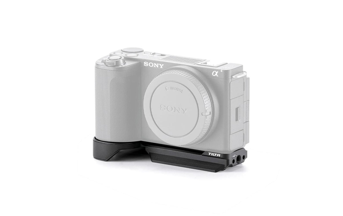 Tilta Bodenplatte – Aluminium, 117,7 × 15,6 × 58,3 mm, 1/4" Stativgewinde – für Sony ZV-E10 II – Schwarz