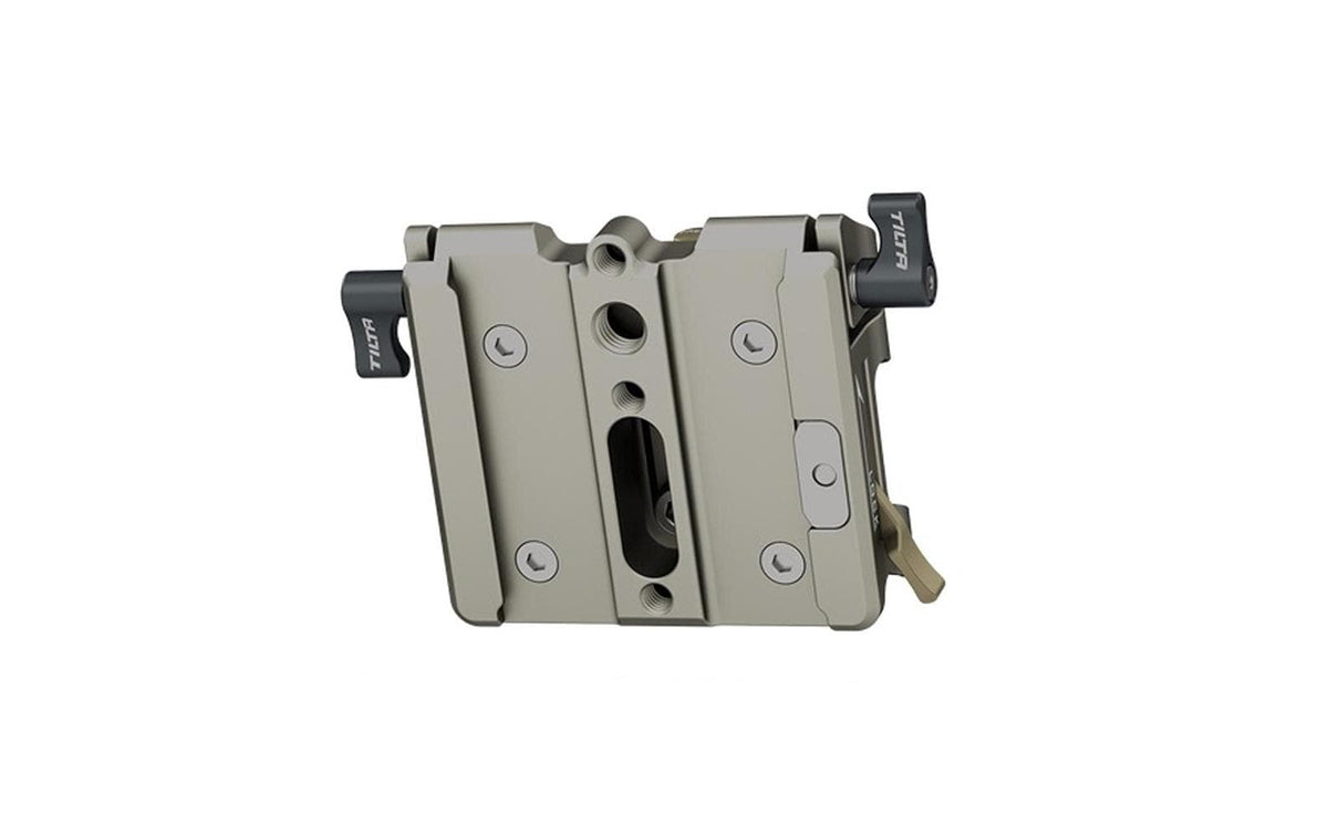 Tilta Baseplate – 1/4", 3/8" Stativgewinde – für Tilta und andere – Titanium Grau