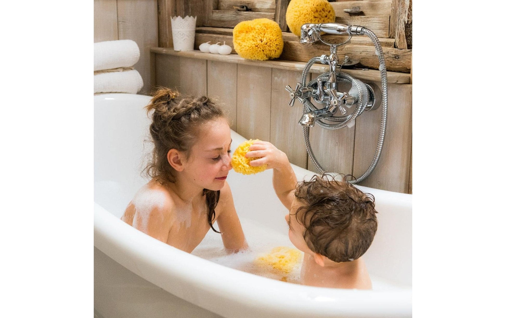 Bellini baby Schwamm Honeycomb – 1 Stk – gelb – Naturschwamm