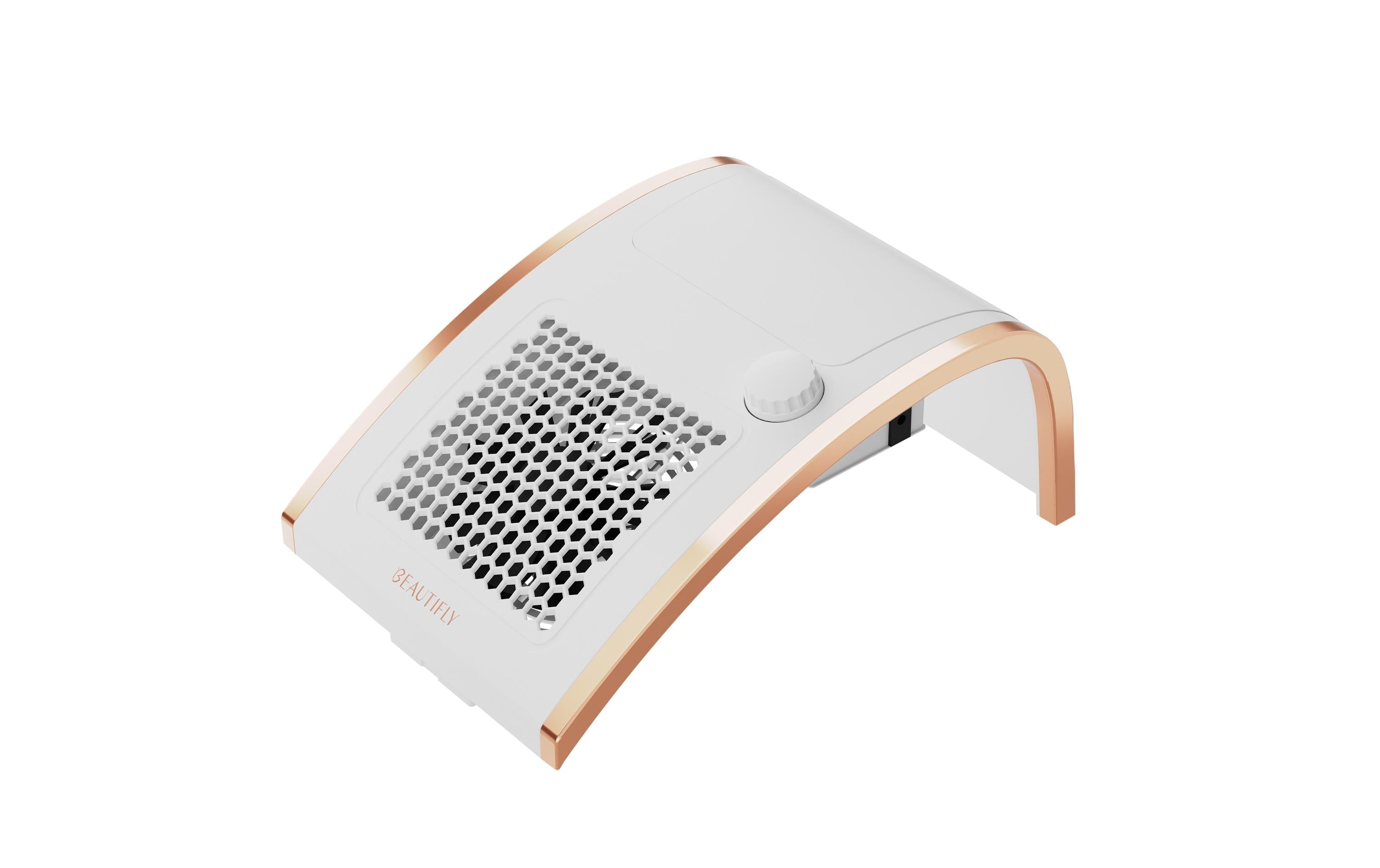 Beautifly Nagelstaubsammler – Netzbetrieb, 12 V – 20,5 × 13,2 × 30 cm, Weiss