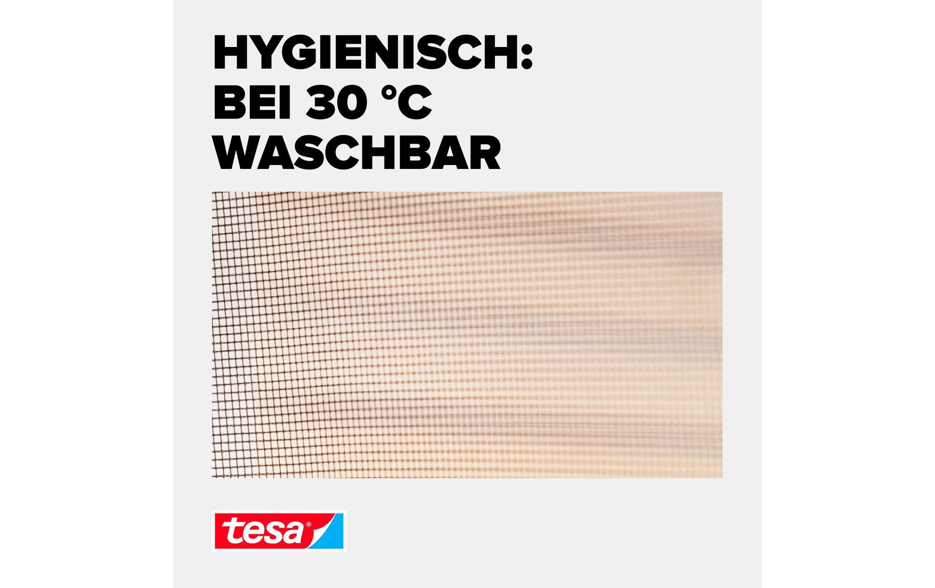 TESA COMFORT Fenster-Fliegengitter – 120 × 240 cm – anthrazit – für Fluginsekten – 2 Stk.