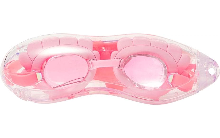 Sunnylife Schwimmbrille – Antibeschlag, UV-Schutz, verstellbar, verspiegelt – Einheitsgrösse – Rosa/Orange