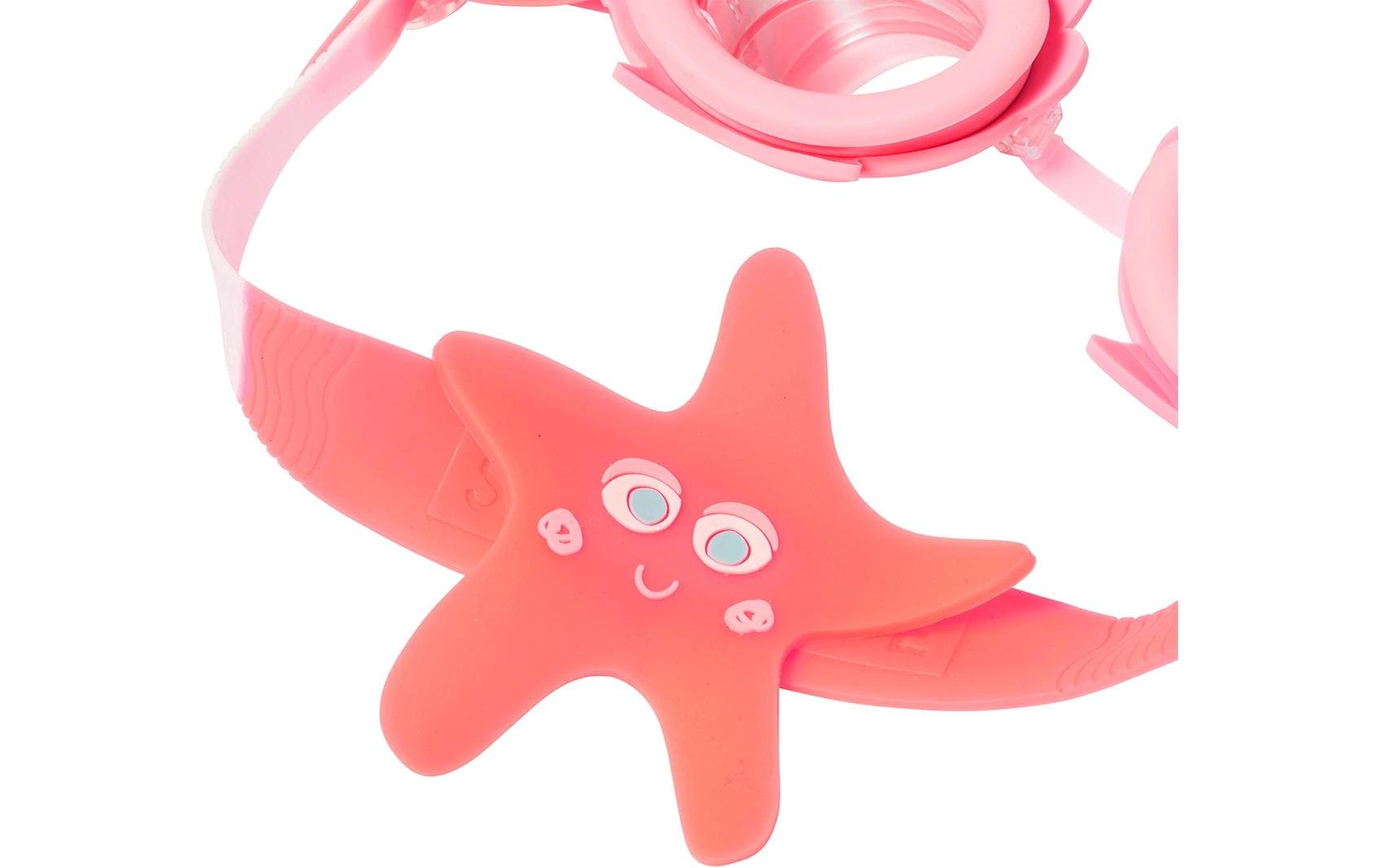 Sunnylife Schwimmbrille – Antibeschlag, UV-Schutz, verstellbar, verspiegelt – Einheitsgrösse – Rosa/Orange
