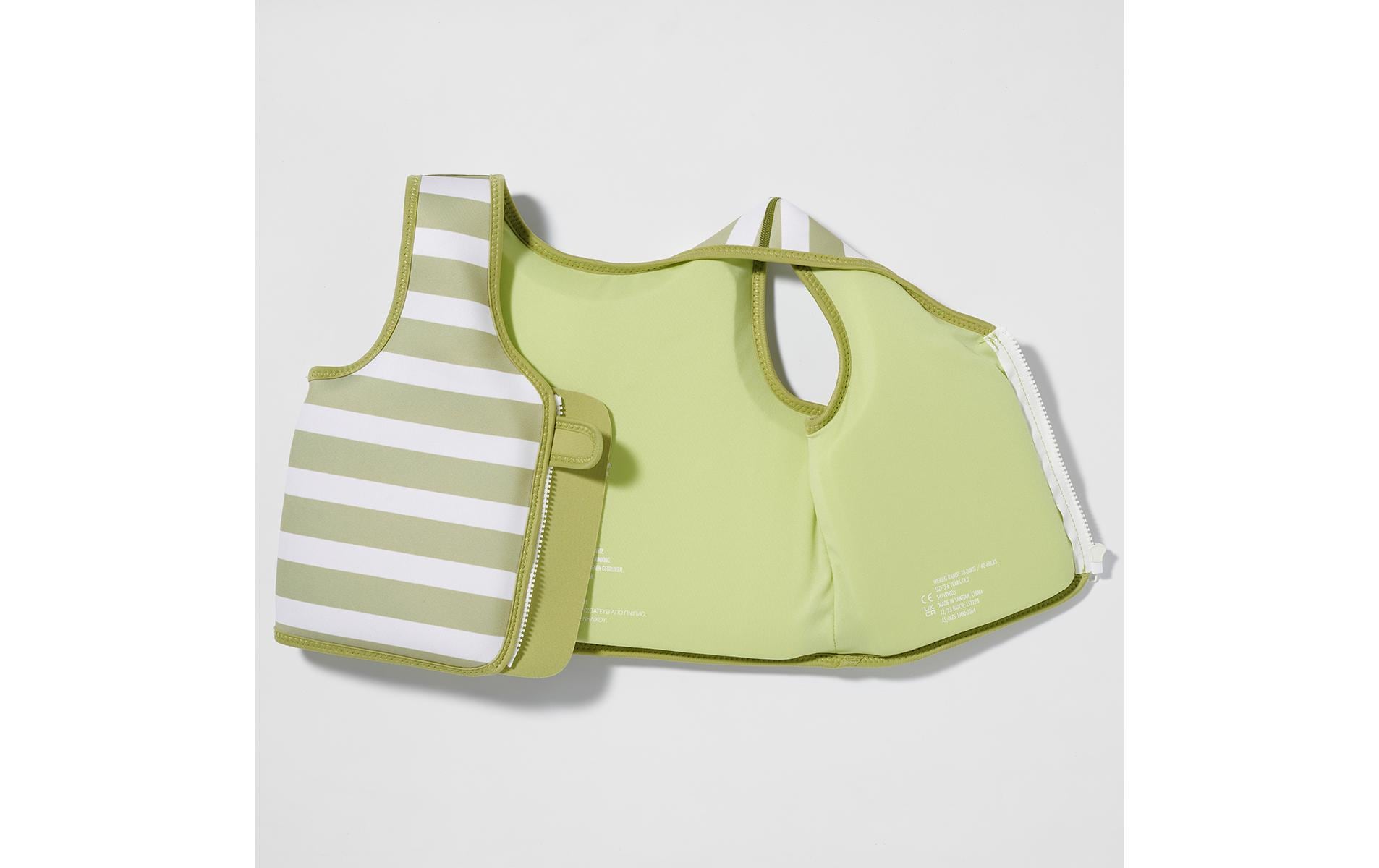 Sunnylife Schwimmweste – Auftrieb 30 N – Grösse 3–6 Jahre, bis 30 kg – Khaki – Into the Wild