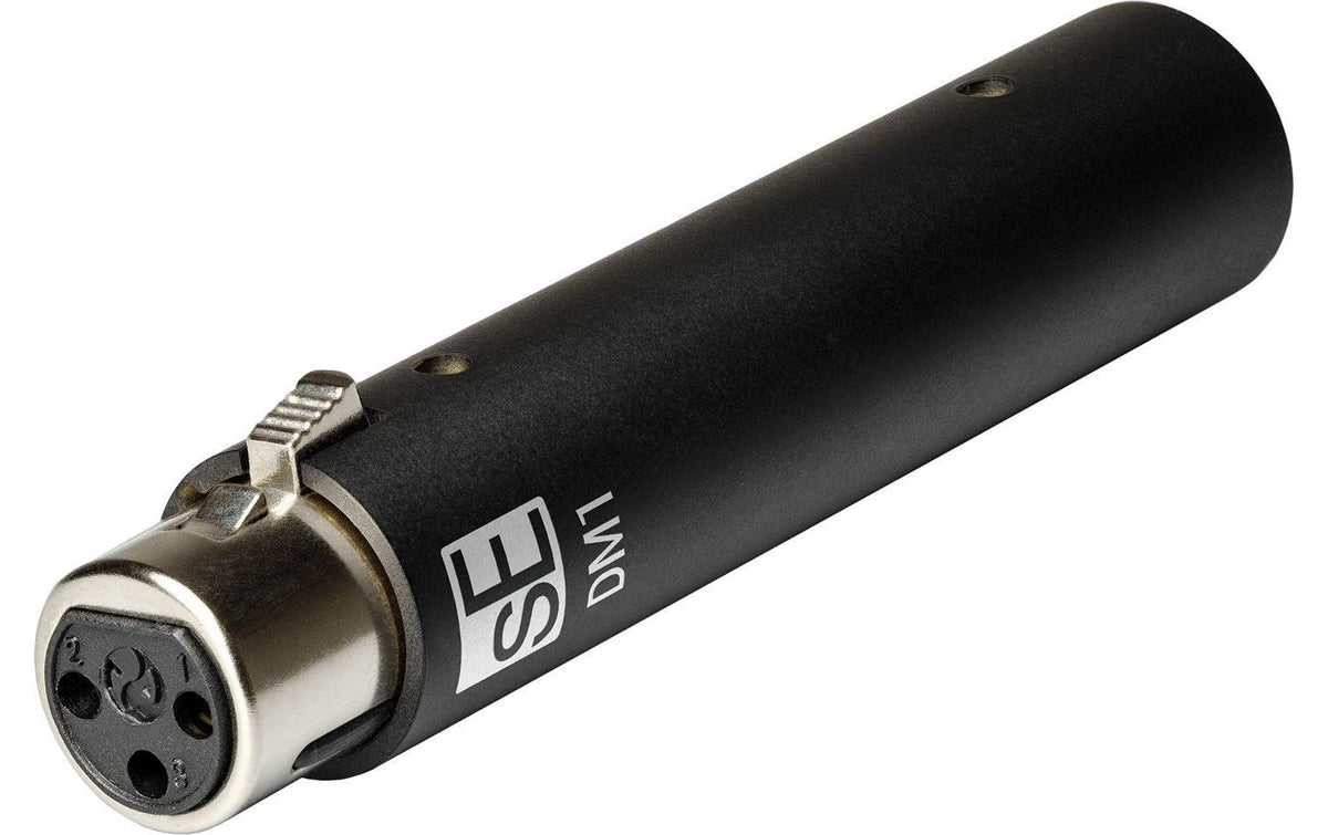 SE Electronics DM1 Dynamite Adapter – XLR, Phantomspeisung (48 V), für passive dynamische/Bändchenmikrofone