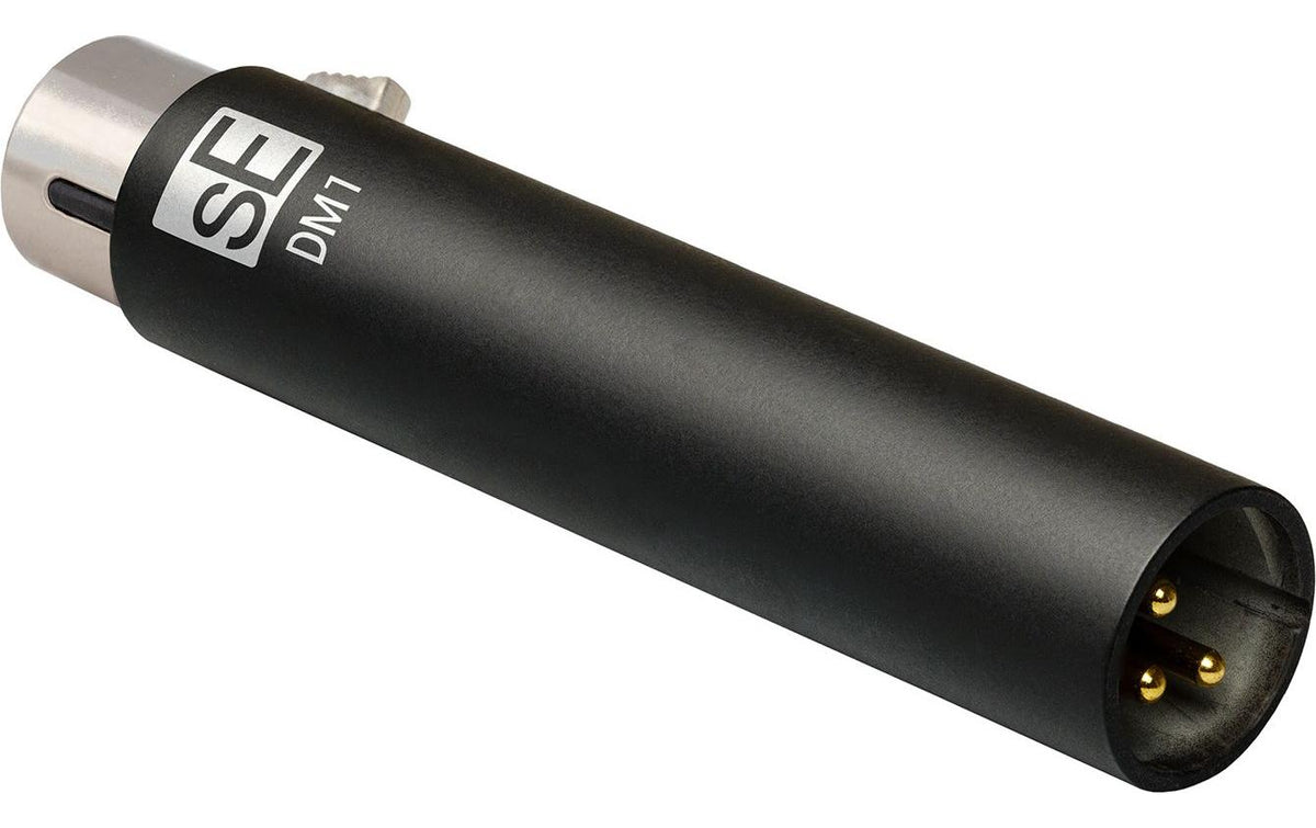 SE Electronics DM1 Dynamite Adapter – XLR, Phantomspeisung (48 V), für passive dynamische/Bändchenmikrofone
