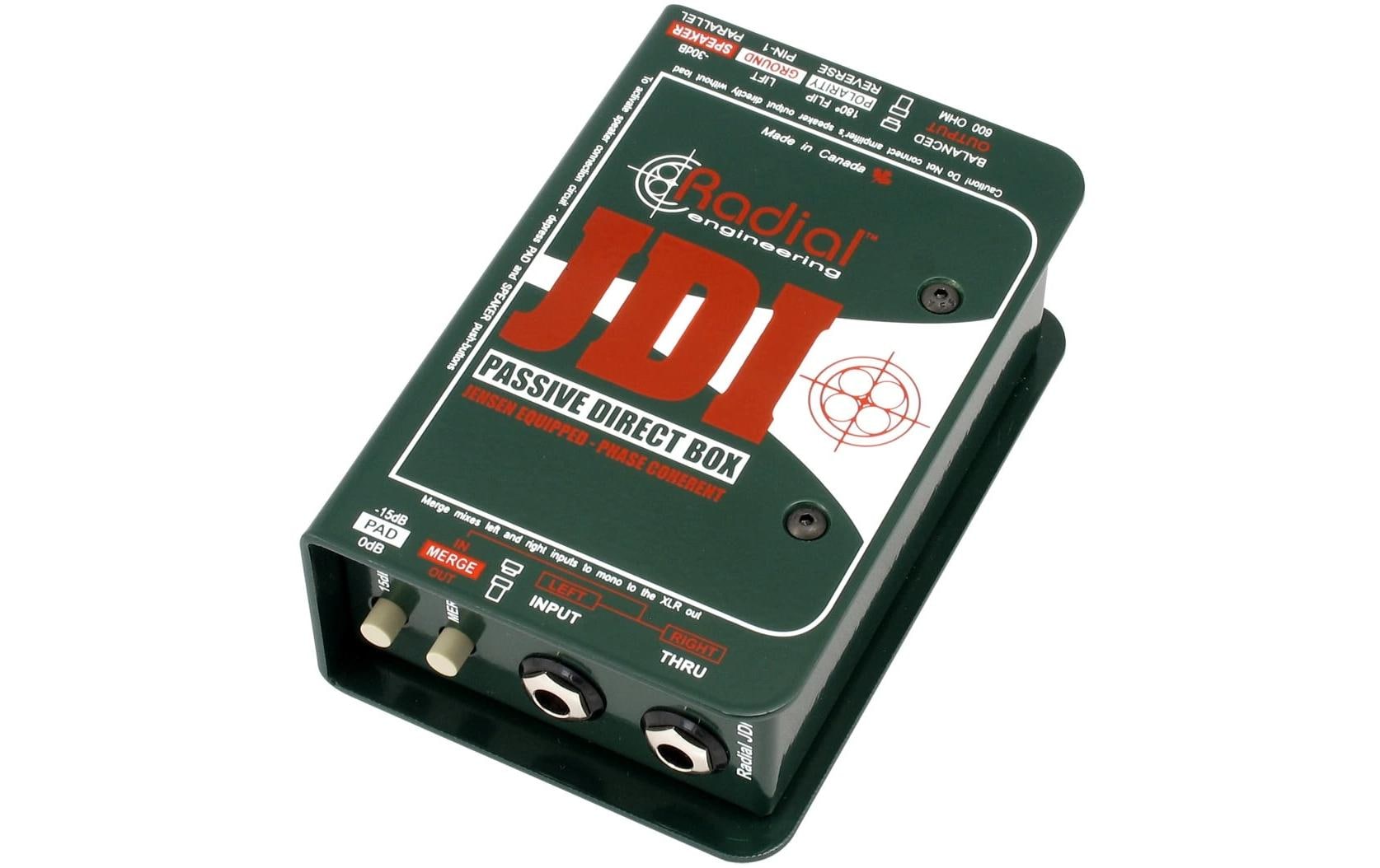 Radial JDI Stereo – Passive DI-Box – mit Jensen-Übertragern