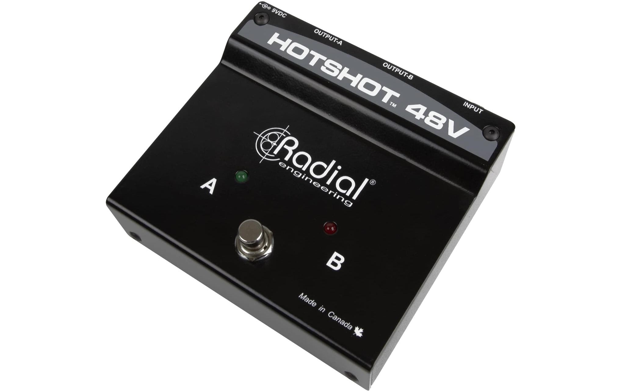 Radial HotShot 48V – Phantomspeisung – Netzbetrieb – Stahl – 153×46×127 mm