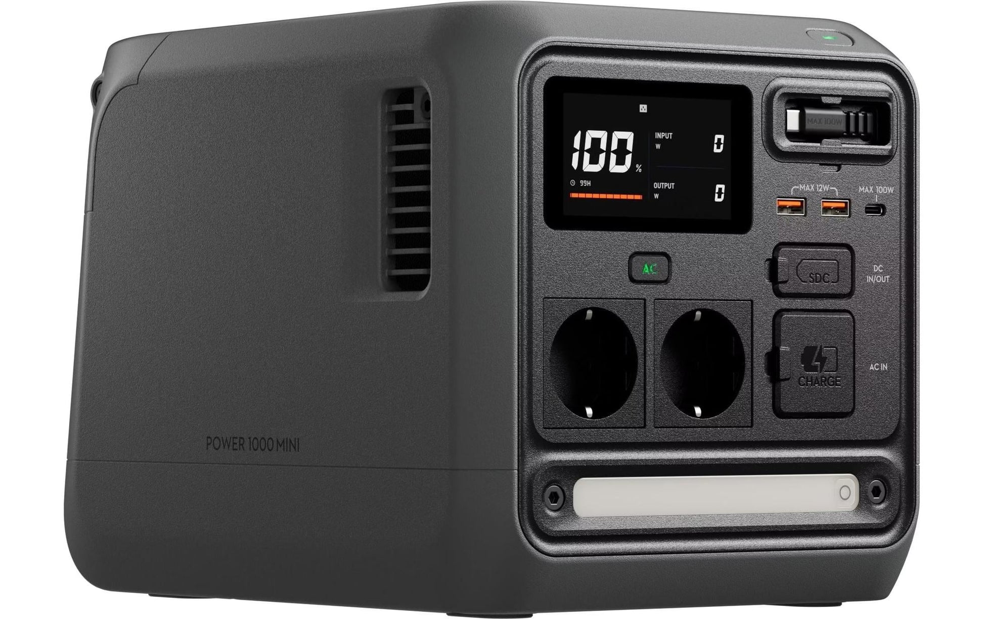 DJI Power 1000 Mini – Powerstation, 1008 Wh, LiFePO4, Solar, Qi-Ladefläche