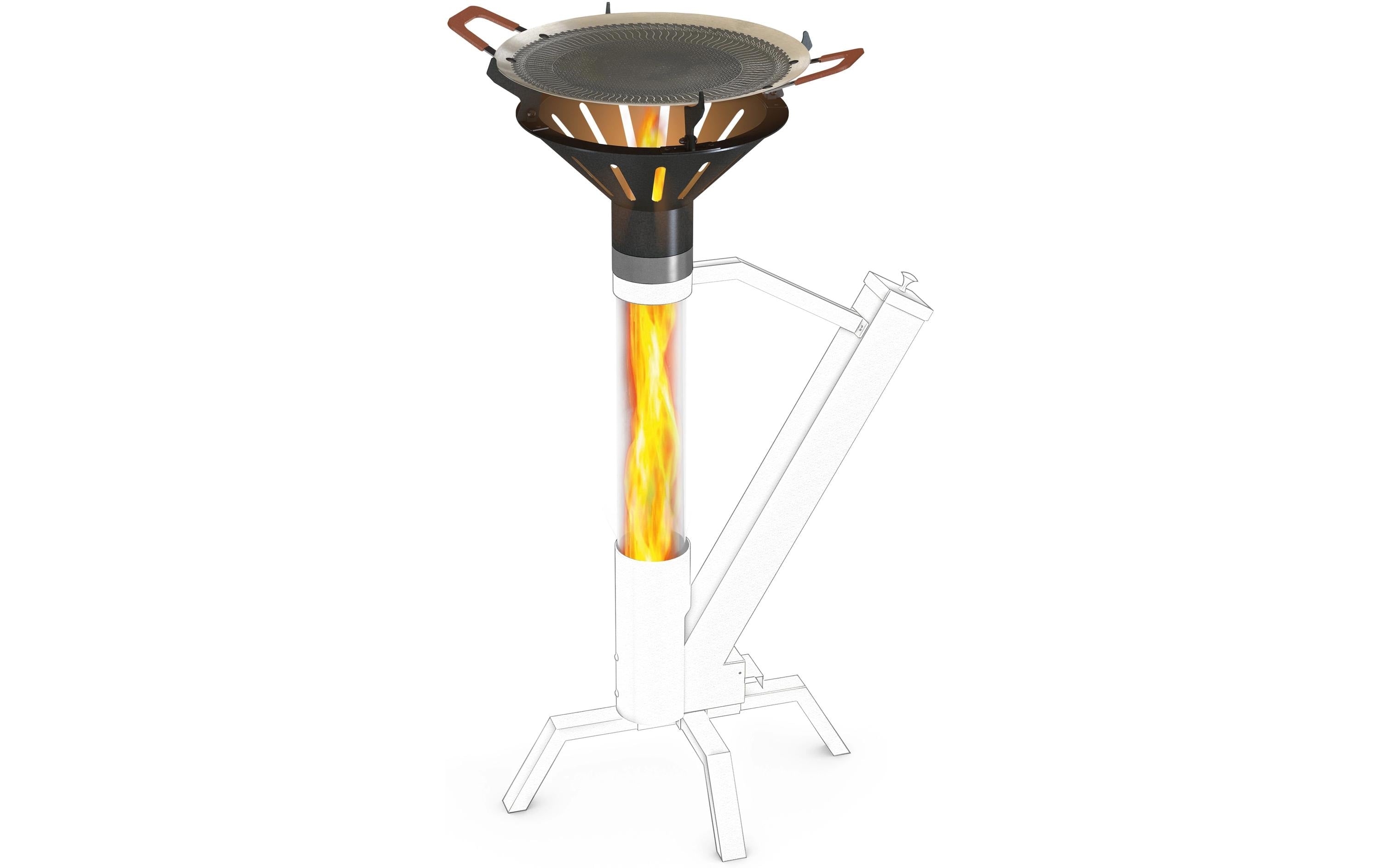 Gardenflare Fonduepfanne – Ø 37 cm, Metall, Schwarz