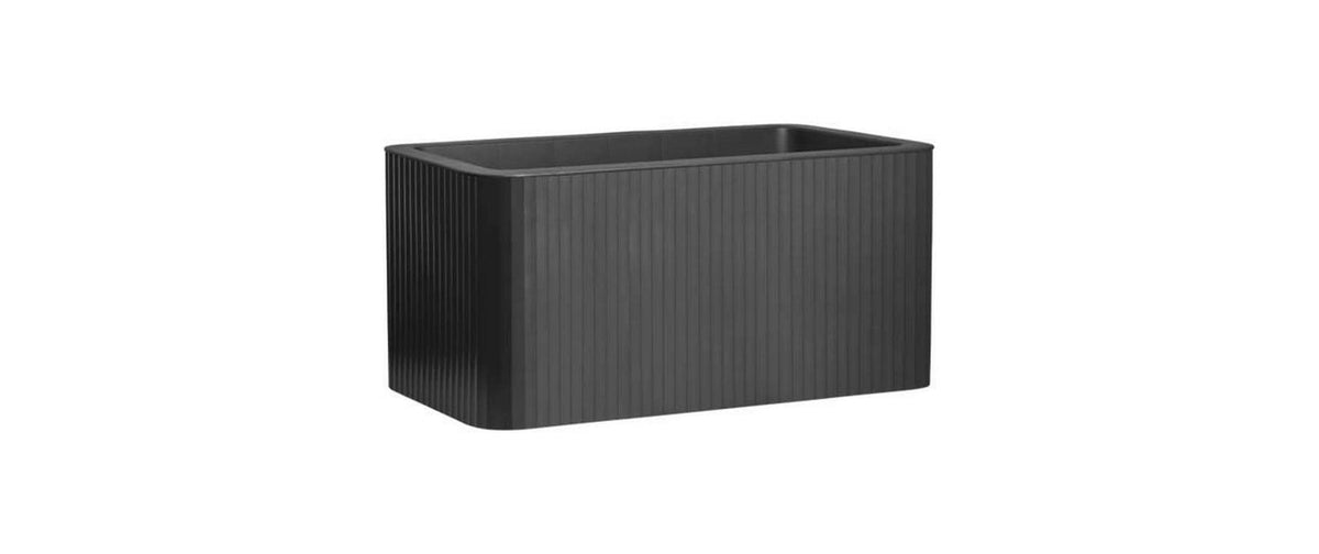 Elho Jive Terrasse Stripe Pflanzkübel – 52 l – Kunststoff, dunkelgrau