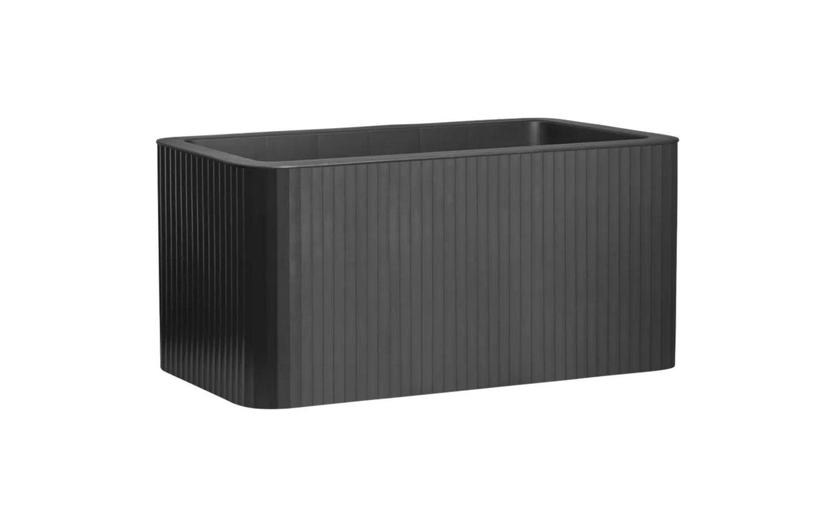 Elho Jive Terrasse Stripe Pflanzkübel – 52 l – Kunststoff, dunkelgrau