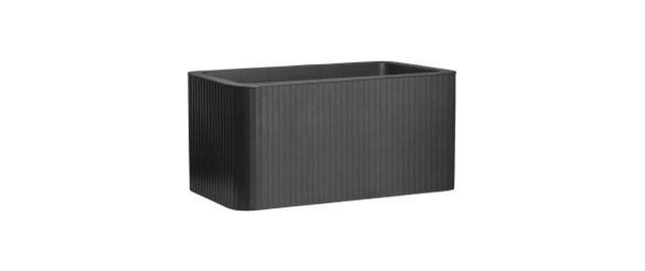 Elho Jive Terrasse Stripe Pflanzkübel – 52 l – Kunststoff, dunkelgrau