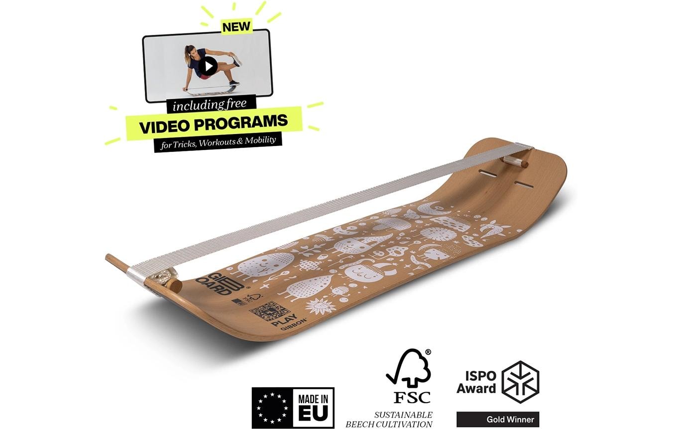 Gibbon Balance Board Play – Buche, FSC – Weiss