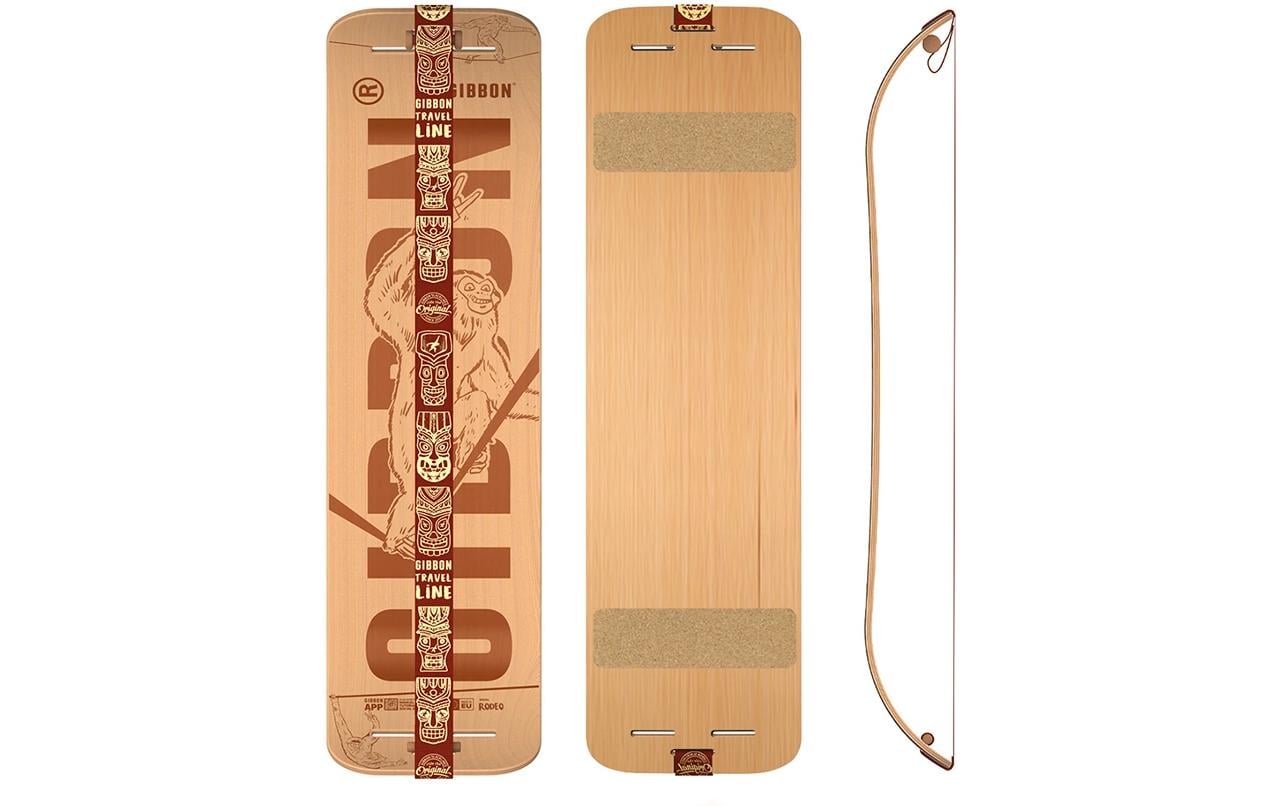Gibbon Balance Board Roots Rocker Trave – ab 13 Jahren – Buchenfurnier, Polyester, Kork – braun