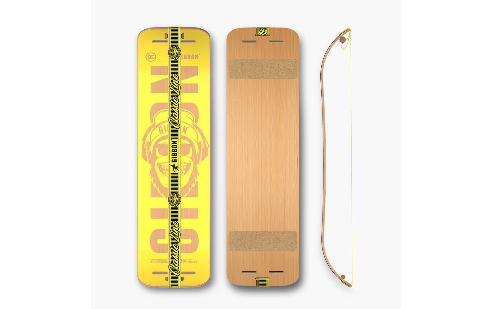 Gibbon Balance Board Bonzo Classic – Buche – Gelb – ab 3 Jahren