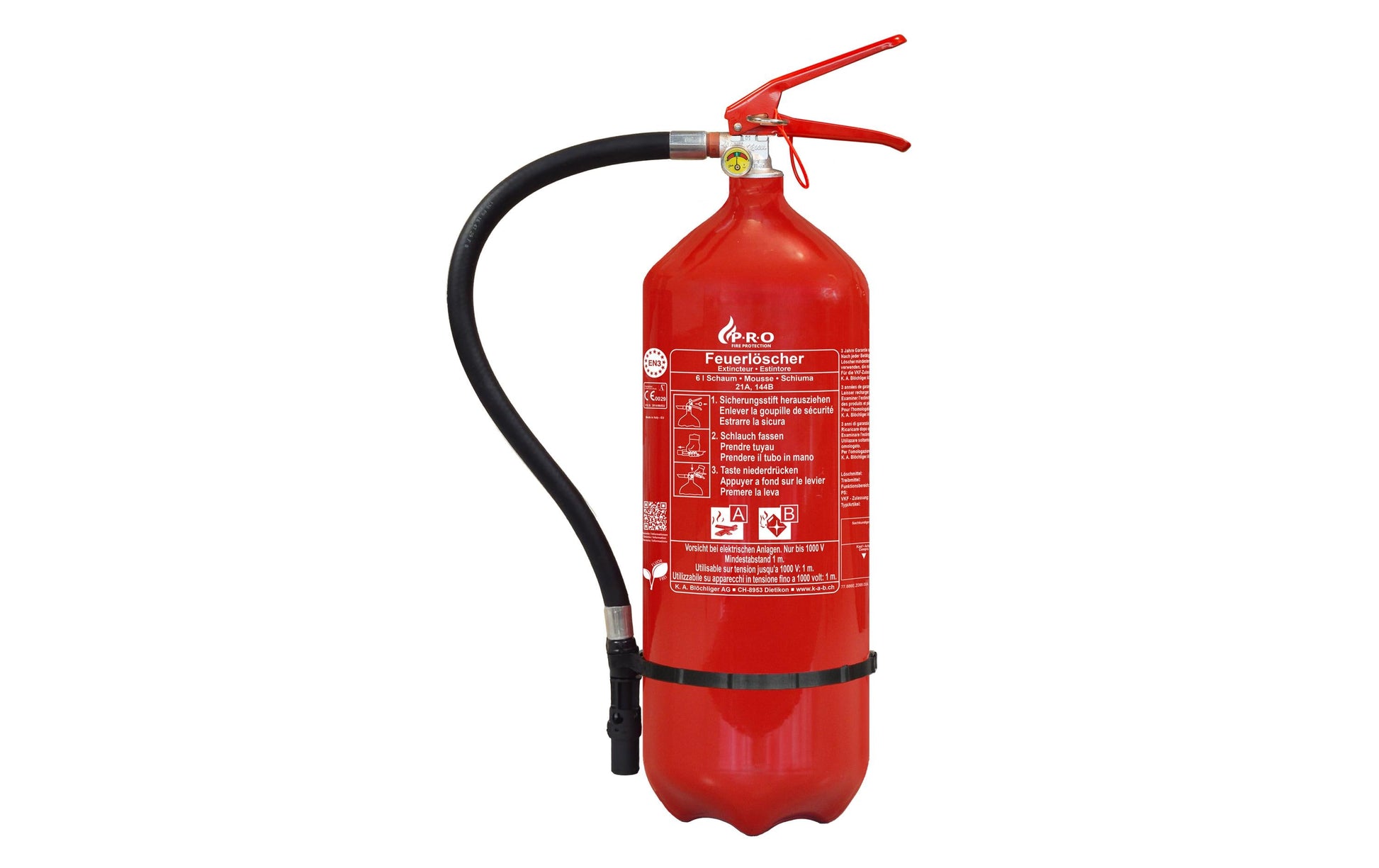 P.r.o. PRO Schaum-Feuerlöscher – 29 × 55 cm