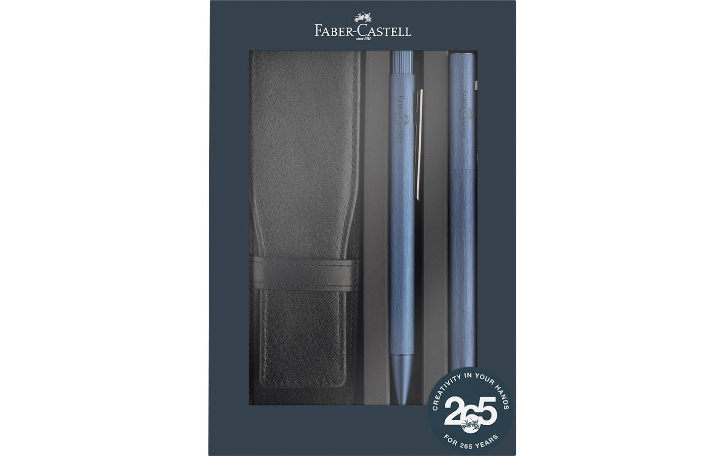 Faber-Castell Geschenkset Neo Slim Kugelschreiber – Schwarz, Blau, Medium