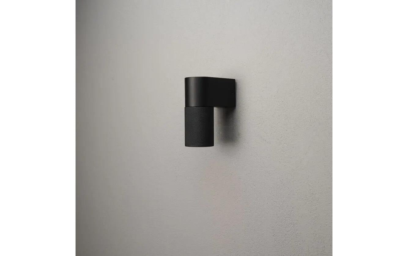 Konstsmide Aussenwandleuchte – 6,5×14,5 cm – 7 W – IP54 – Netzbetrieb – dimmbar – Schwarz – Aluminium/Glas