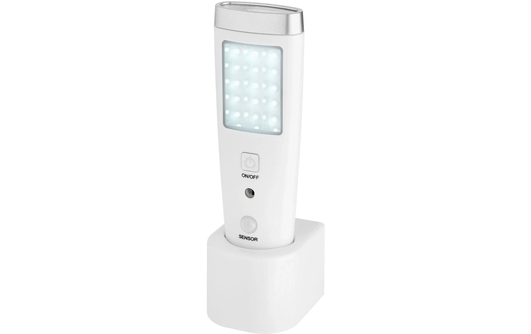 TFA-Dostmann TFA Dostmann Akku-Leuchte LUMATIC GUARD – 40 lm, warmweiss, Akku (fest verbaut), dimmbar – Weiss