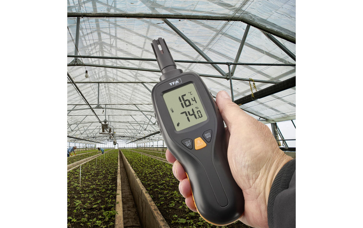 TFA-Dostmann Digitales Profi-Thermo-Hygrometer Thermo-Hygrometer – 10–99 %, Innen/Aussen