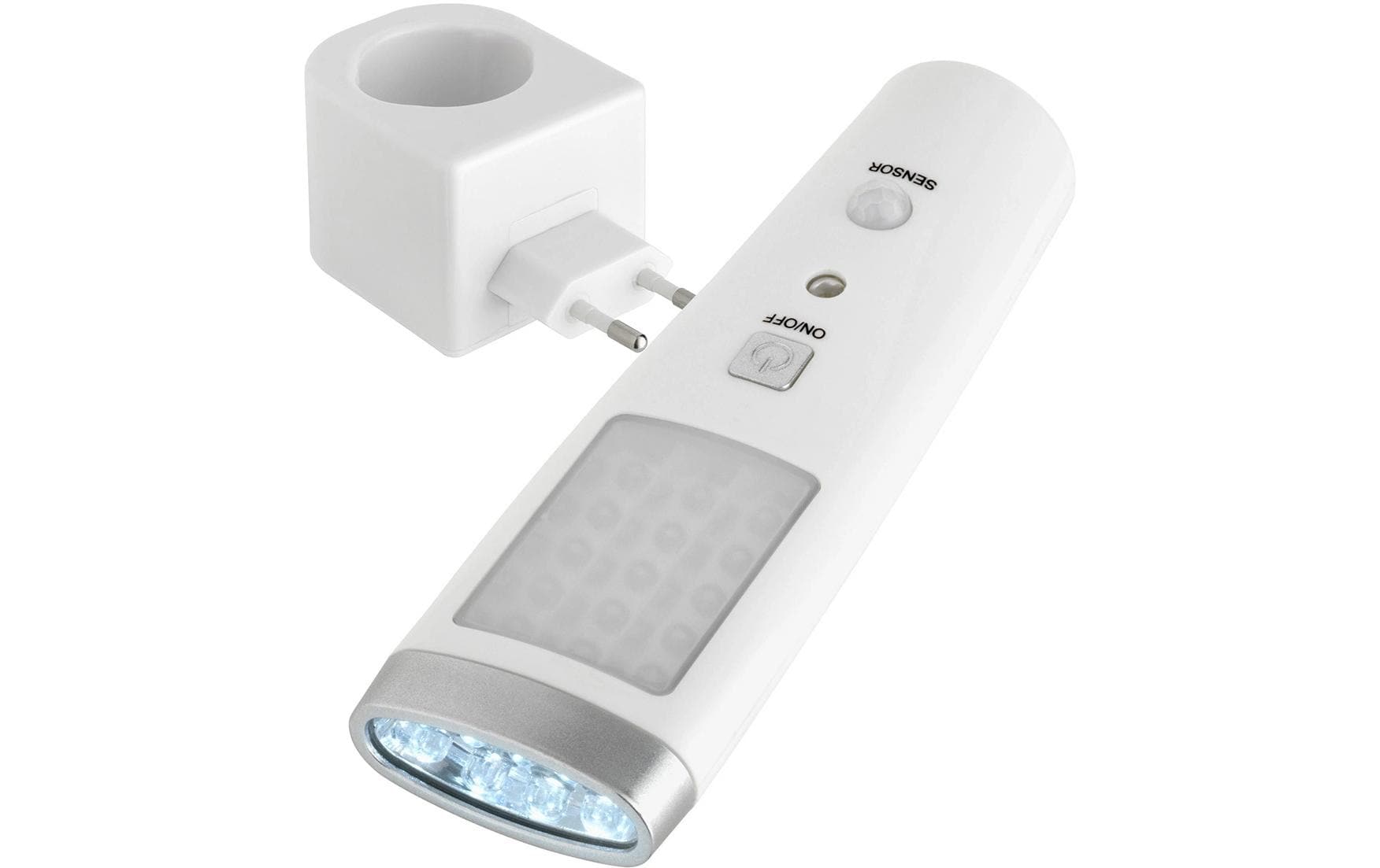 TFA-Dostmann TFA Dostmann Akku-Leuchte LUMATIC GUARD – 40 lm, warmweiss, Akku (fest verbaut), dimmbar – Weiss